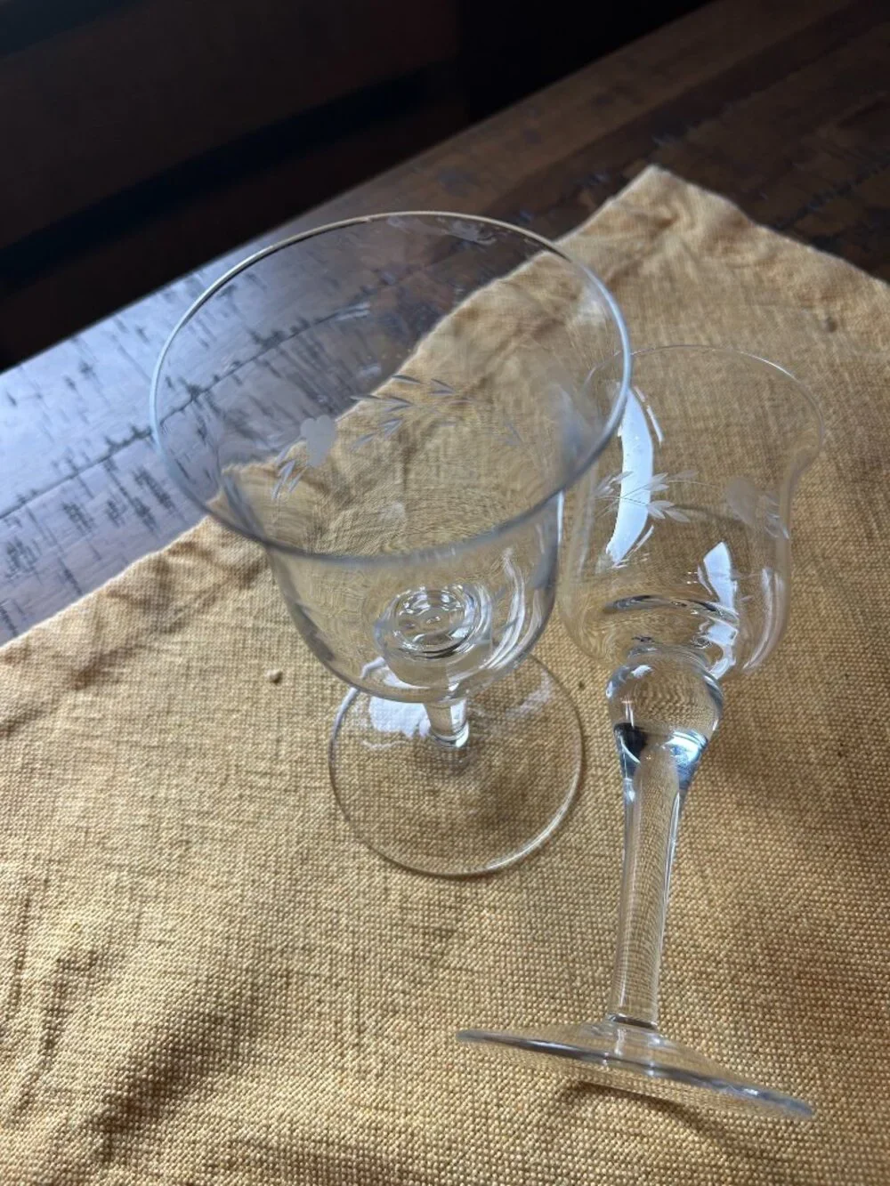Vintage Princess House  Heritage Crystal Stemmed Votive  Candleholder  tulip sha